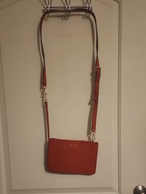 Calvin Klein Slim Crossbody Bag in Rust Orange - Women's Shoulder Purse NWOT